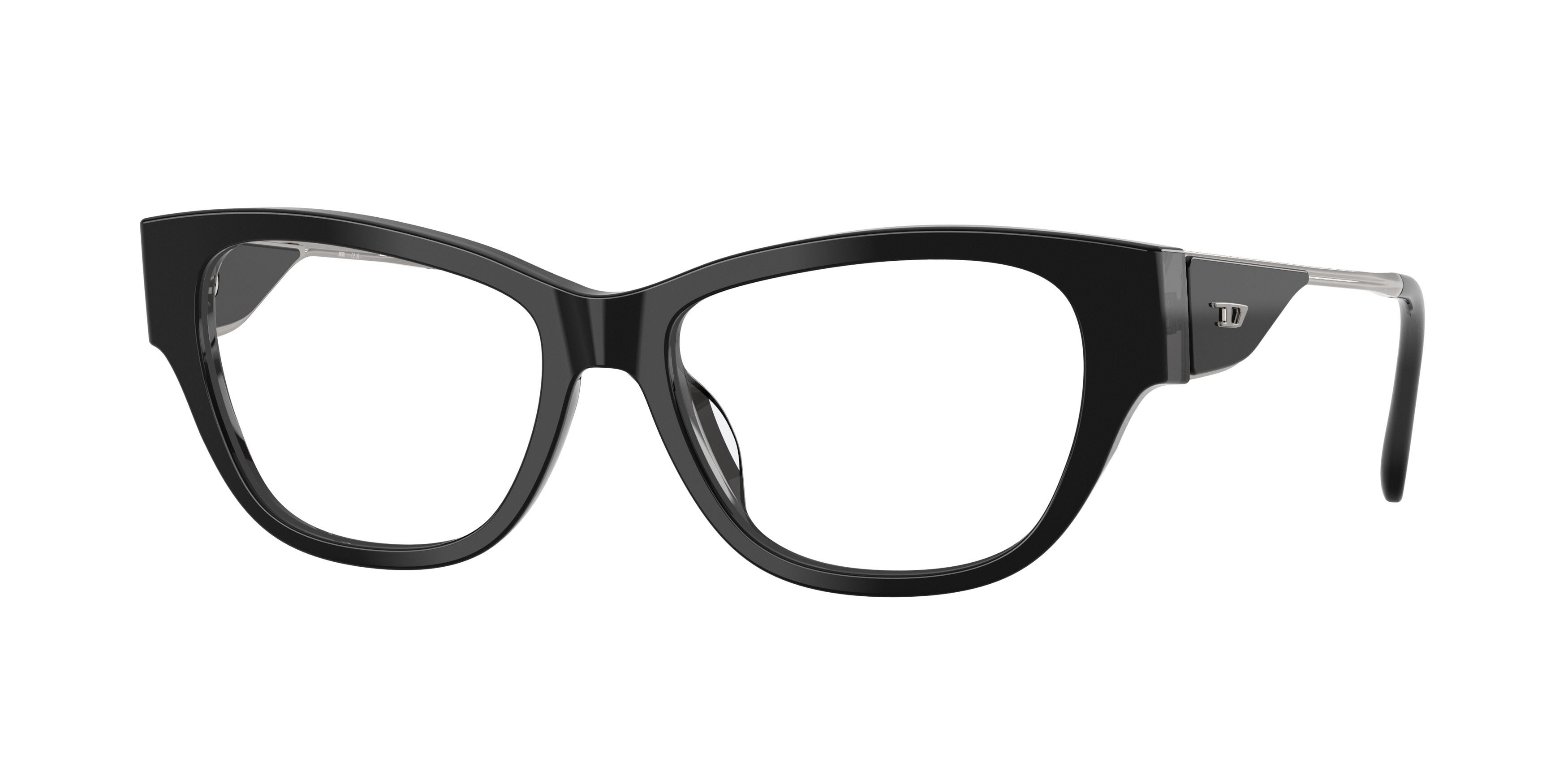 Eyeglasses Diesel DL 4024U (2044) color nero/grigio shape cat eye lenses lente demo