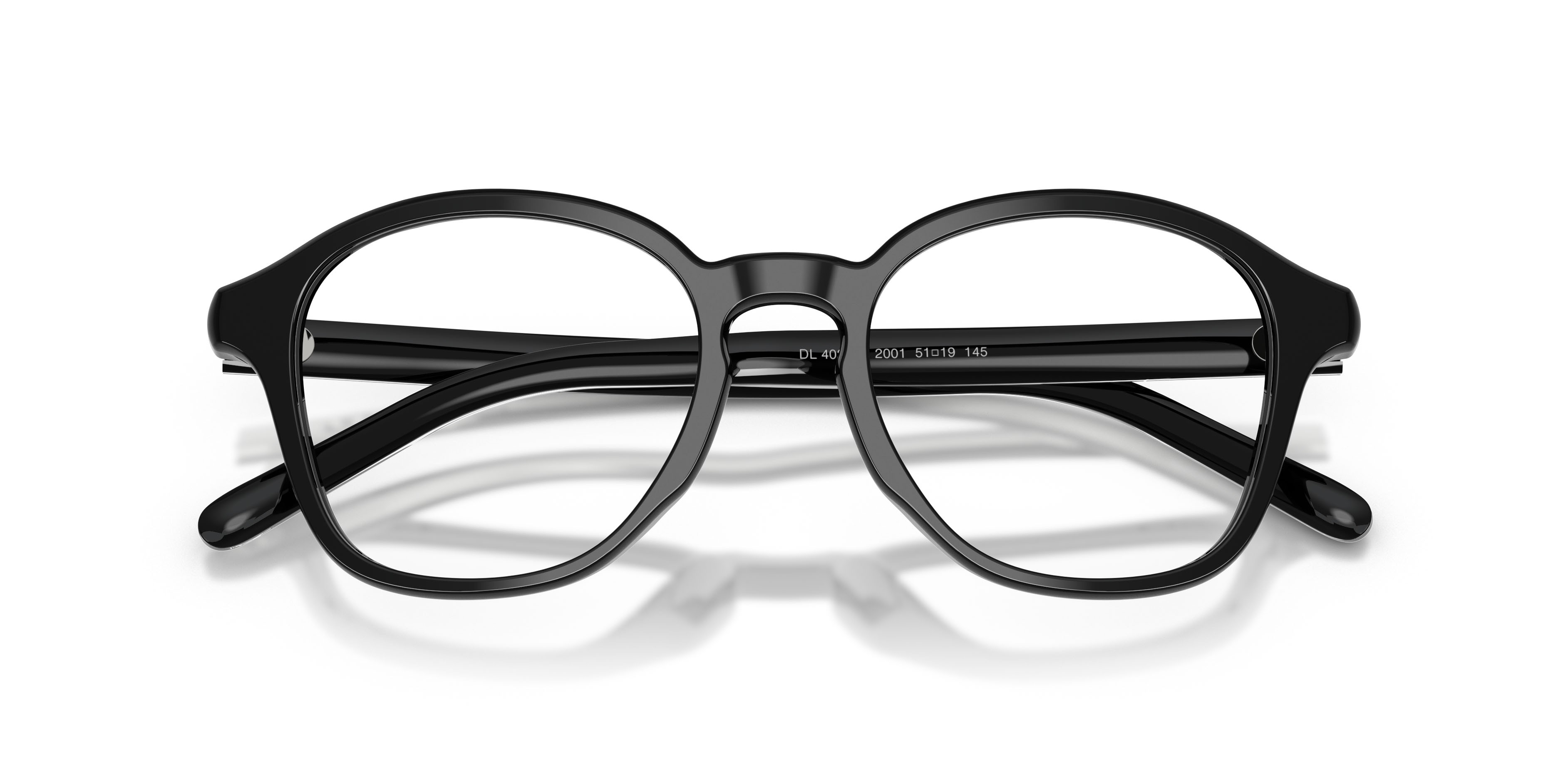 Eyeglasses Diesel DL 4025F (2001) color nero a tinta unita shape pantos lenses lente demo