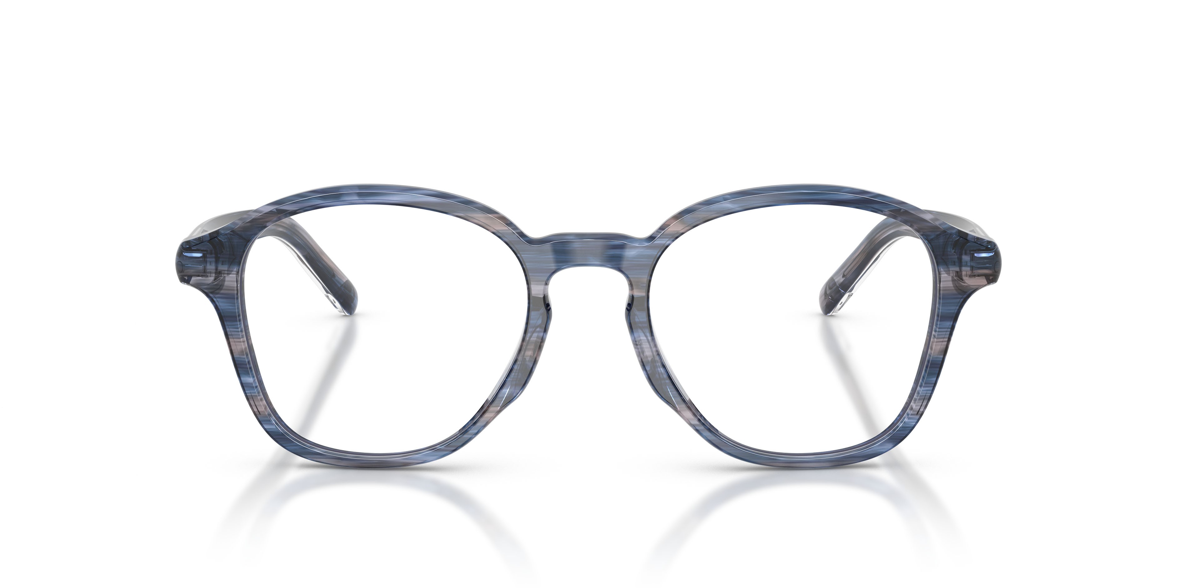 Occhiali da vista Diesel DL 4025U (2037) colore blu striato forma pantos lenti lente demo