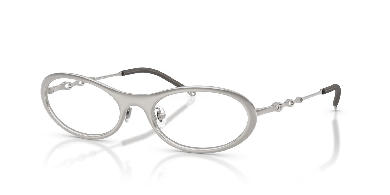 Eyeglasses Diesel DL 5001 (1014) color sand shiny gunmetal shape oval lenses lente demo