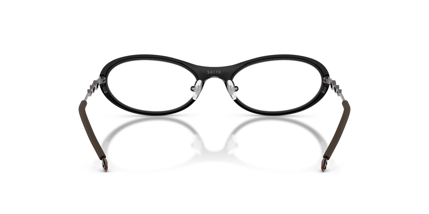 Eyeglasses Diesel DL 5001 (1025) color shiny brushed antyellow brown shape oval lenses lente demo
