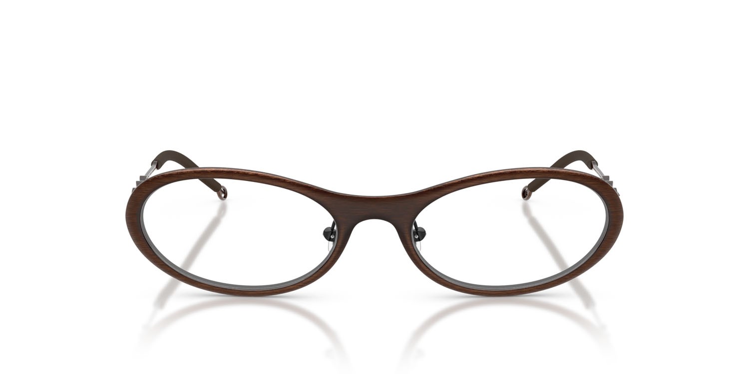 Eyeglasses Diesel DL 5001 (1025) color shiny brushed antyellow brown shape oval lenses lente demo