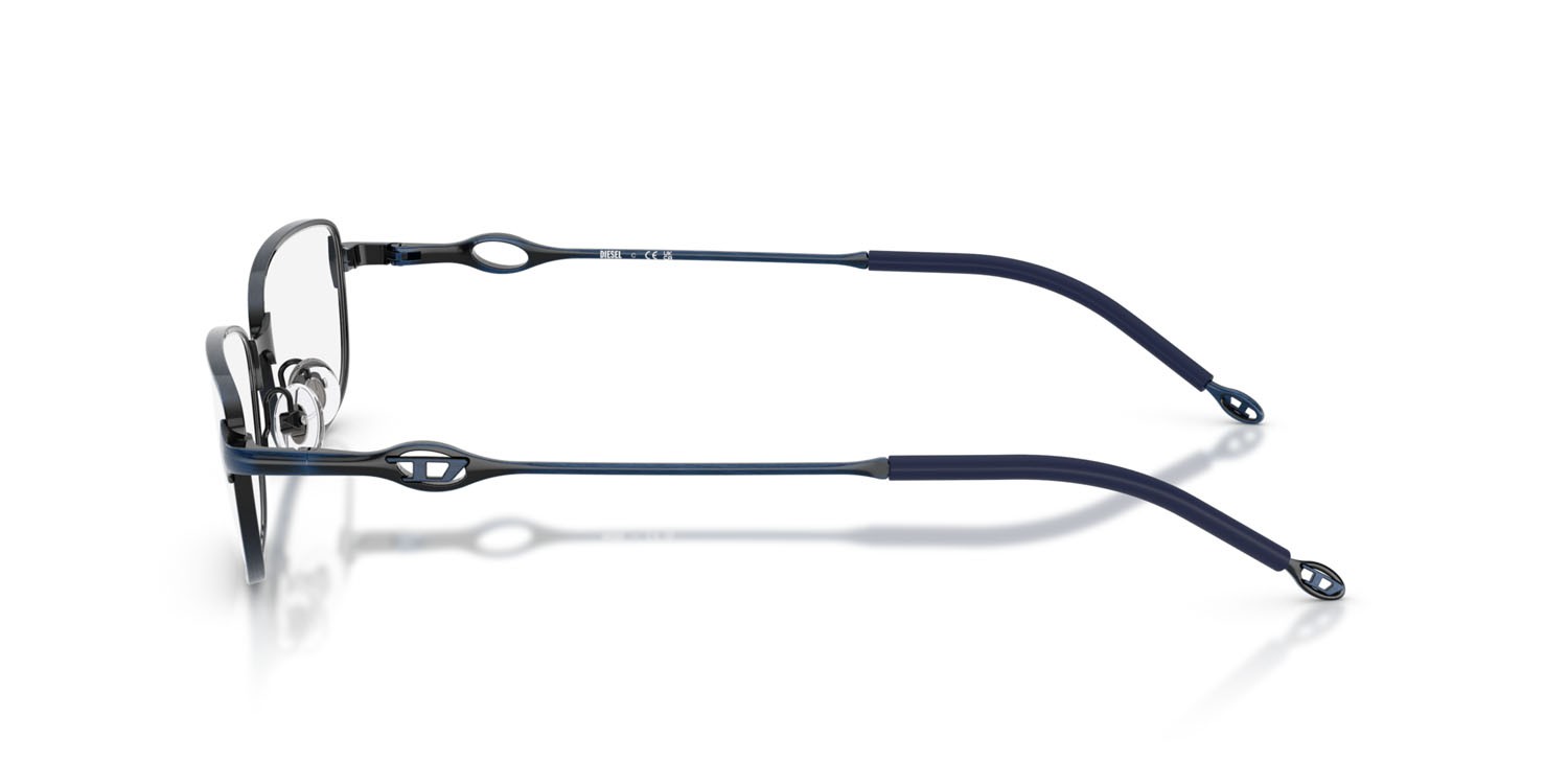 Eyeglasses Diesel DL 5002 (1024) color brushed antique blue shape rectangle lenses lente demo