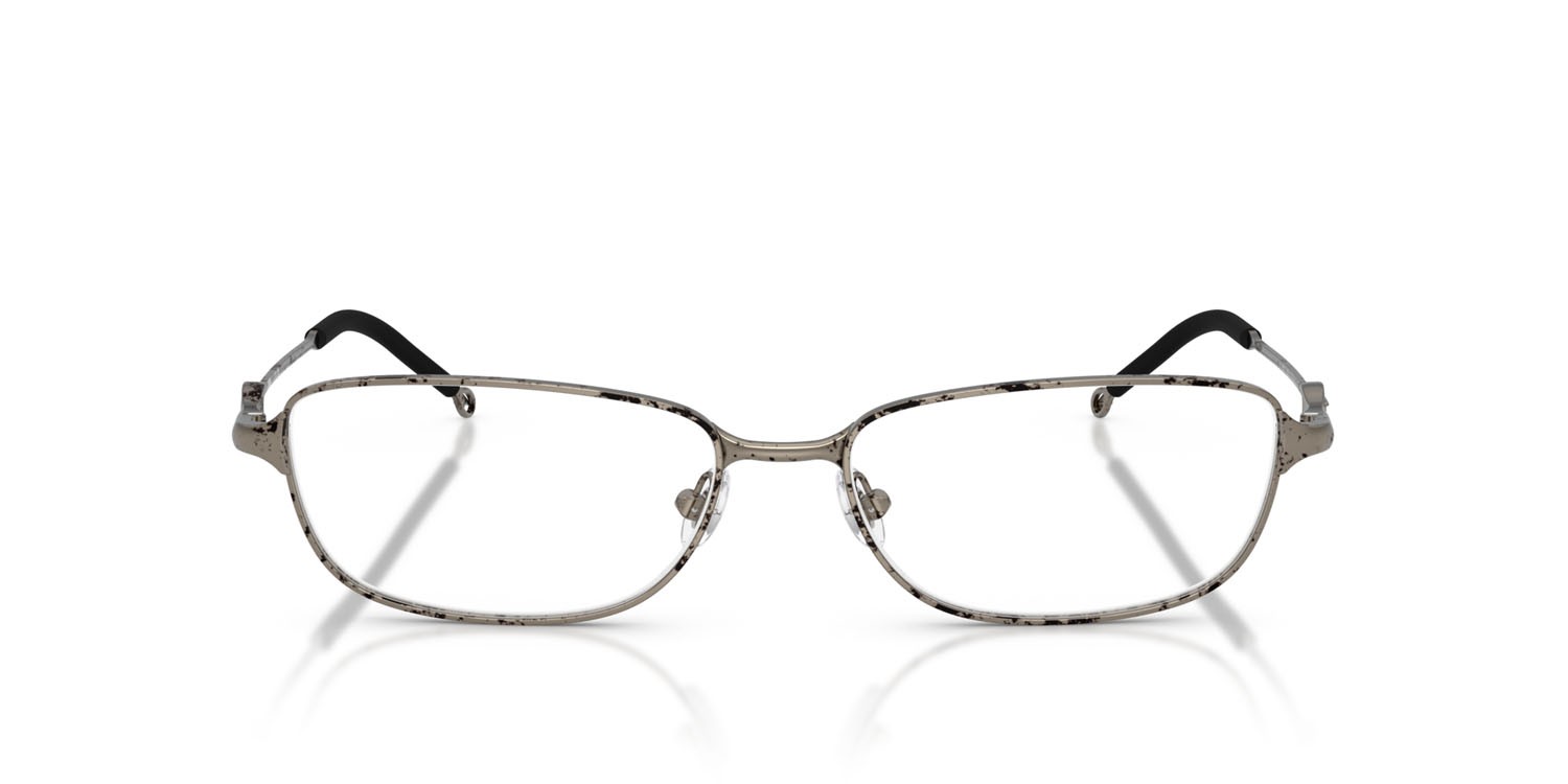 Eyeglasses Diesel DL 5002 (1032) color paper transfer silver shape rectangle lenses lente demo