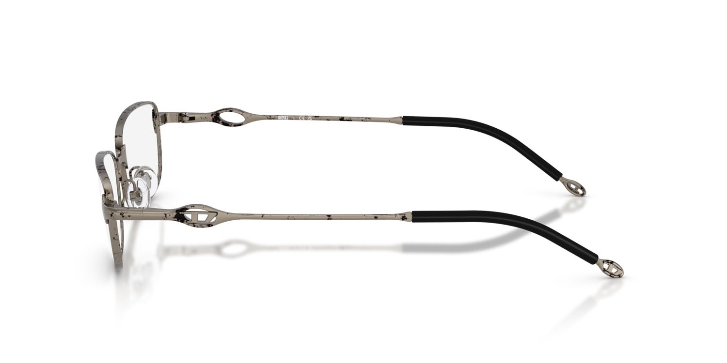 Eyeglasses Diesel DL 5002 (1032) color paper transfer silver shape rectangle lenses lente demo