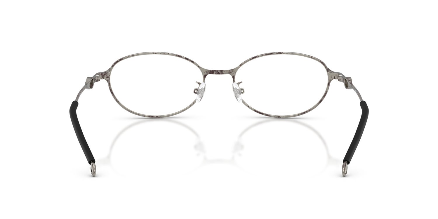 Eyeglasses Diesel DL 5004D (1028) color paper transfer silver shape oval lenses lente demo