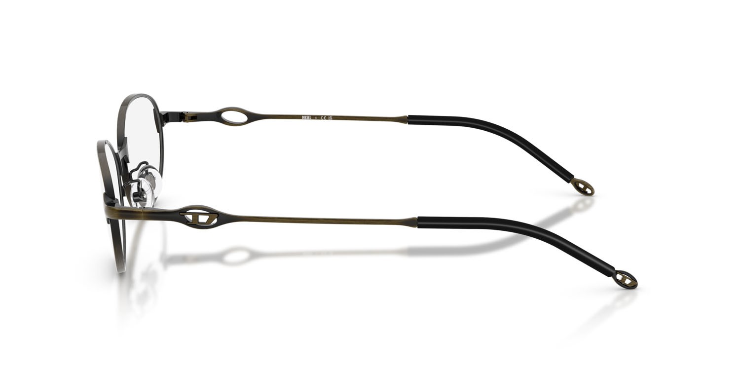 Eyeglasses Diesel DL 5004D (1029) color brushed light grey green shape oval lenses lente demo