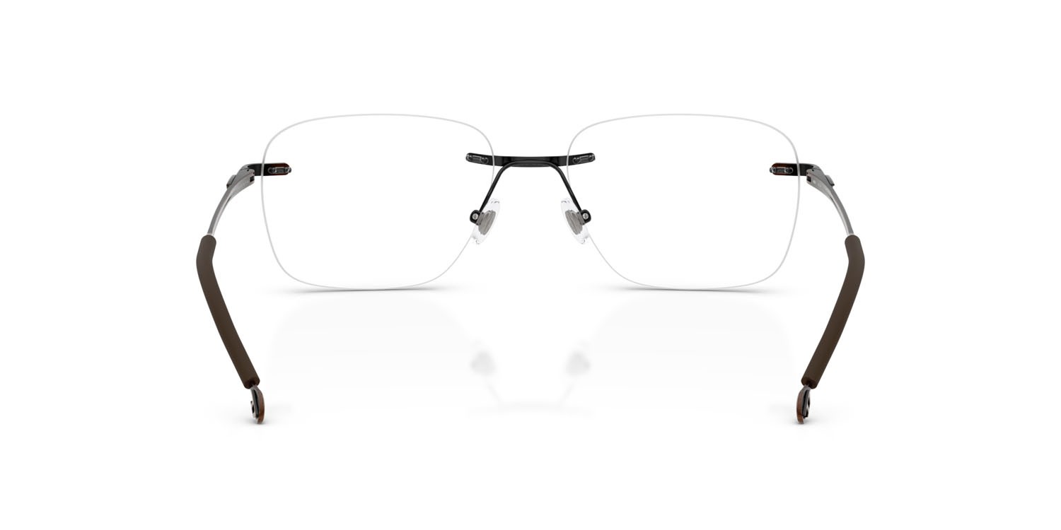 Eyeglasses Diesel DL 5005 (1025) color giallo marrone spazzolato anticato shape square lenses lente demo