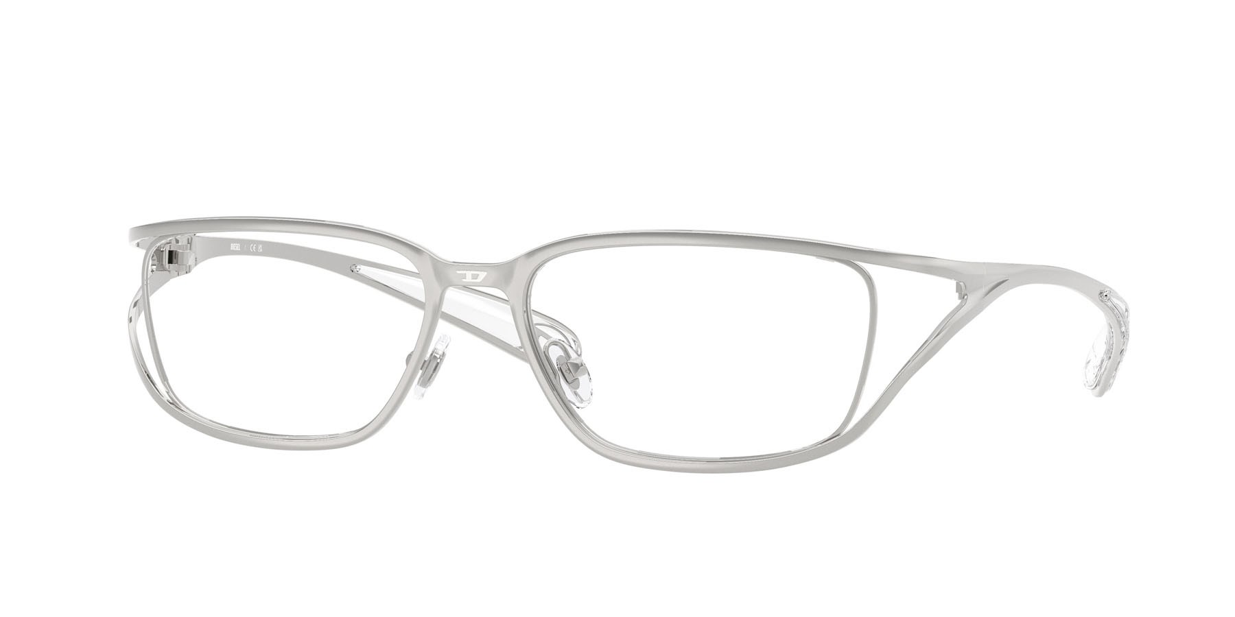 Occhiali da vista Diesel DL 5006 (1001) colore argento forma rettangolare lenti lente demo