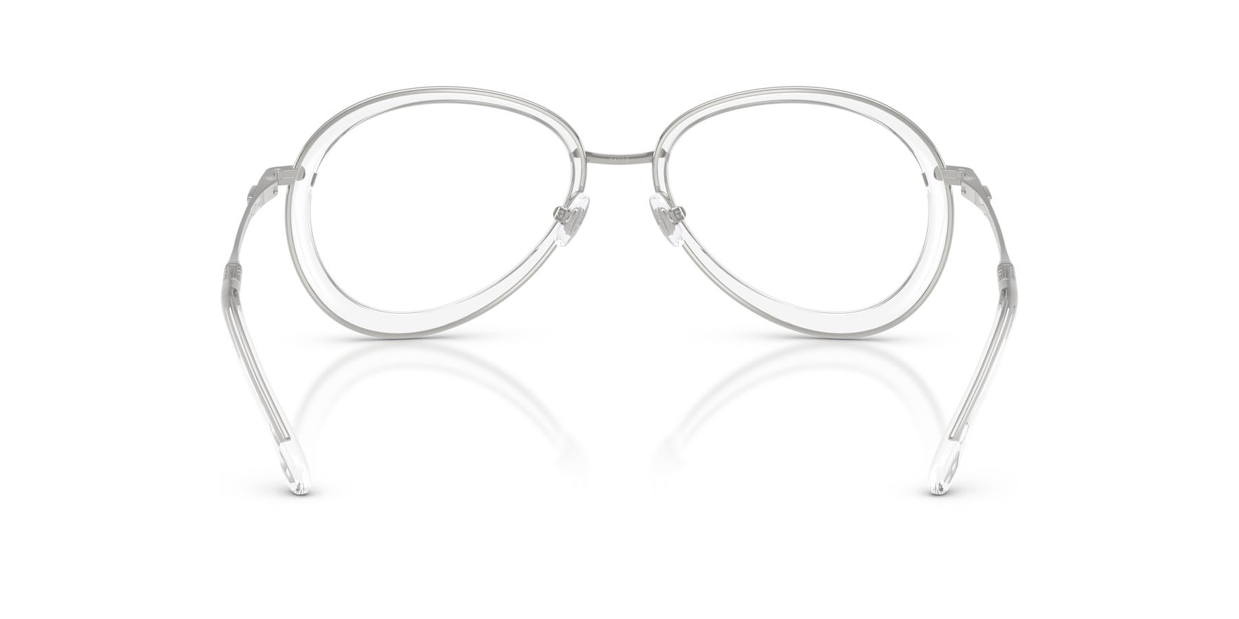 Eyeglasses Diesel DL 5007 (1001) color argento lucido shape oval lenses lente demo