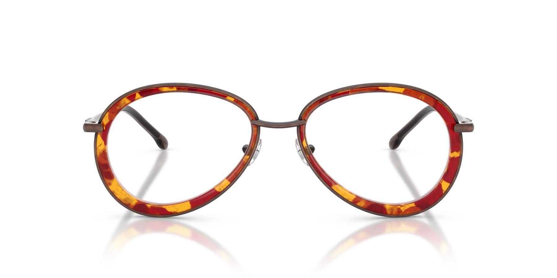 Eyeglasses Diesel DL 5007 (105) color rame antico lucido shape oval lenses lente demo