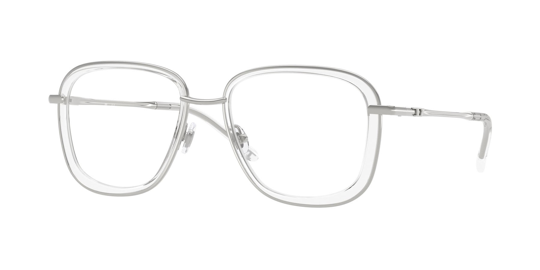 Occhiali da vista Diesel DL 5009 (1001) colore argento lucido forma ovale lenti lente demo