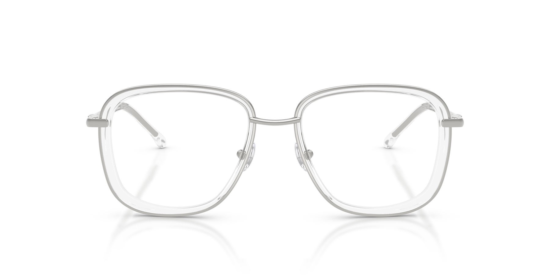 Occhiali da vista Diesel DL 5009 (1001) colore argento lucido forma ovale lenti lente demo