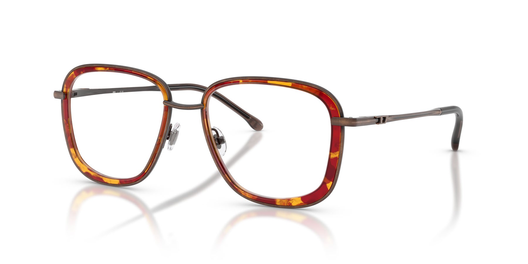 Eyeglasses Diesel DL 5009 (105) color rame antico lucido shape oval lenses lente demo