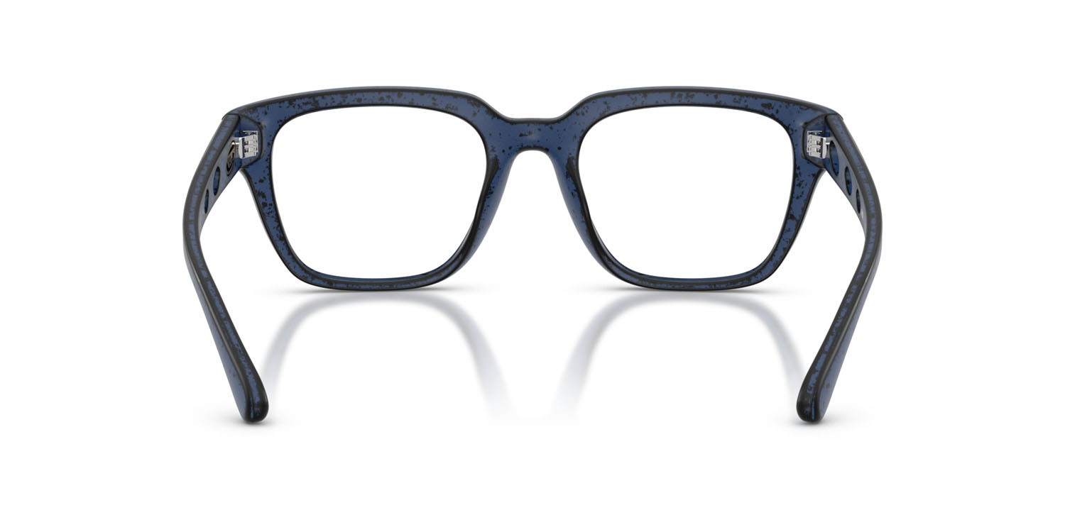Eyeglasses Diesel DL 6001U (2014) color blu bariletto nero shape square lenses lente demo