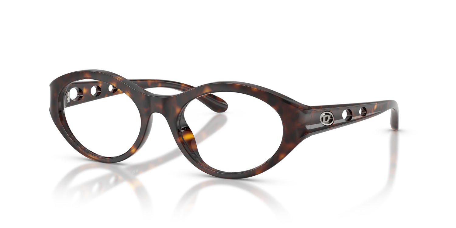 Eyeglasses Diesel DL 6002U (2003) color havana shape oval lenses lente demo