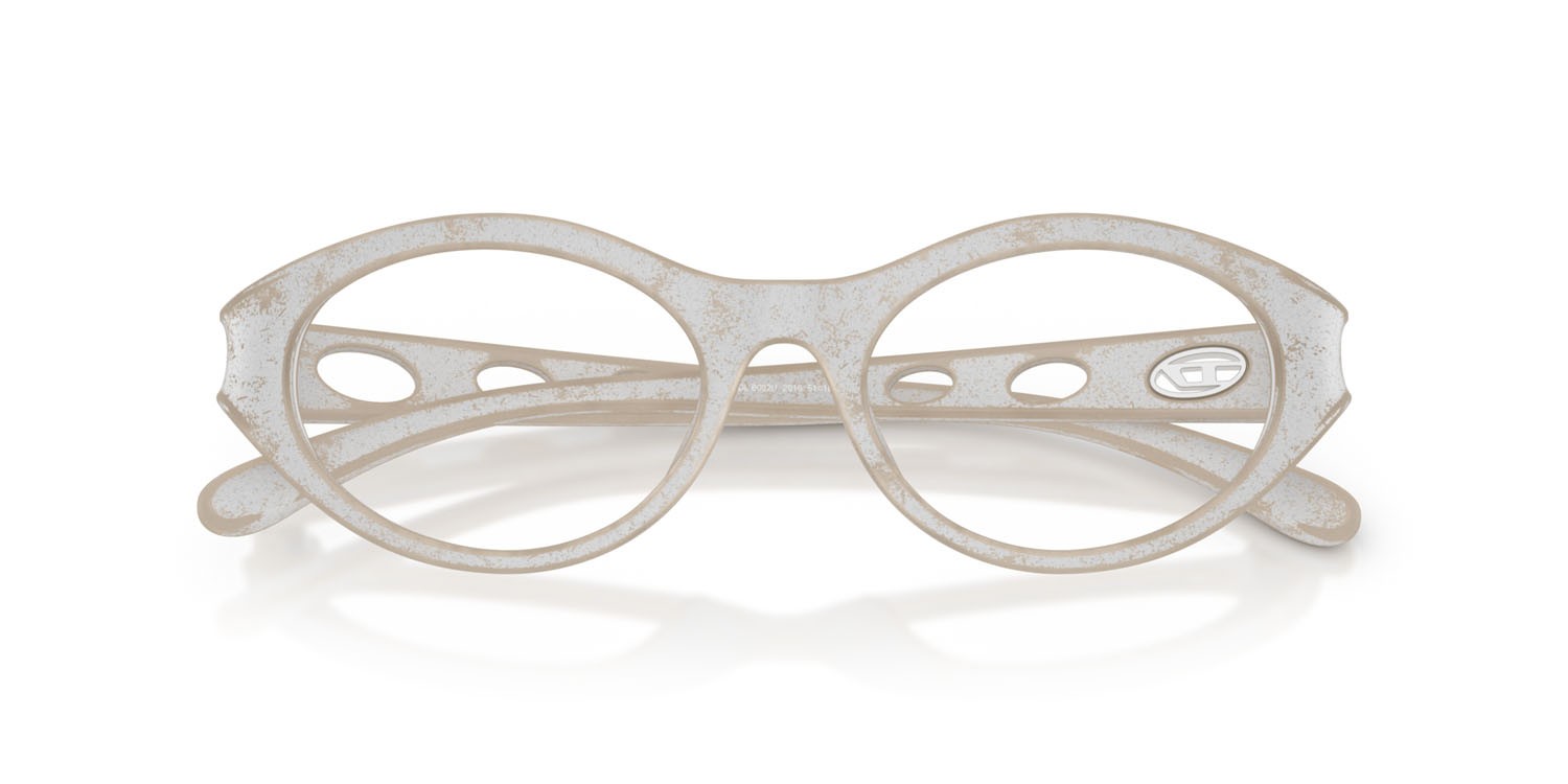 Eyeglasses Diesel DL 6002U (2016) color argento sporco shape oval lenses lente demo