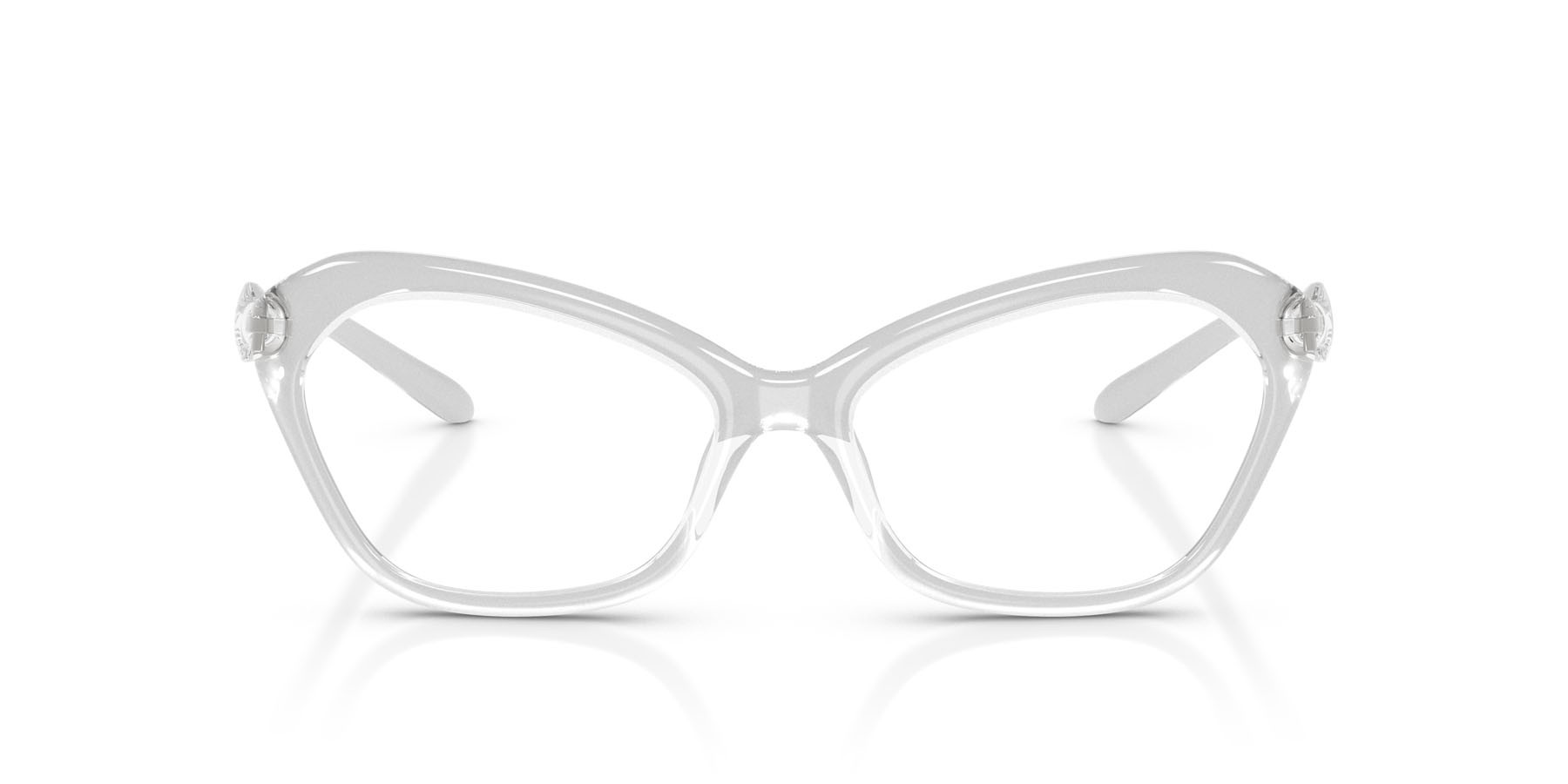Eyeglasses Diesel DL 6003U (2029) color argento crystal shape cat eye lenses lente demo