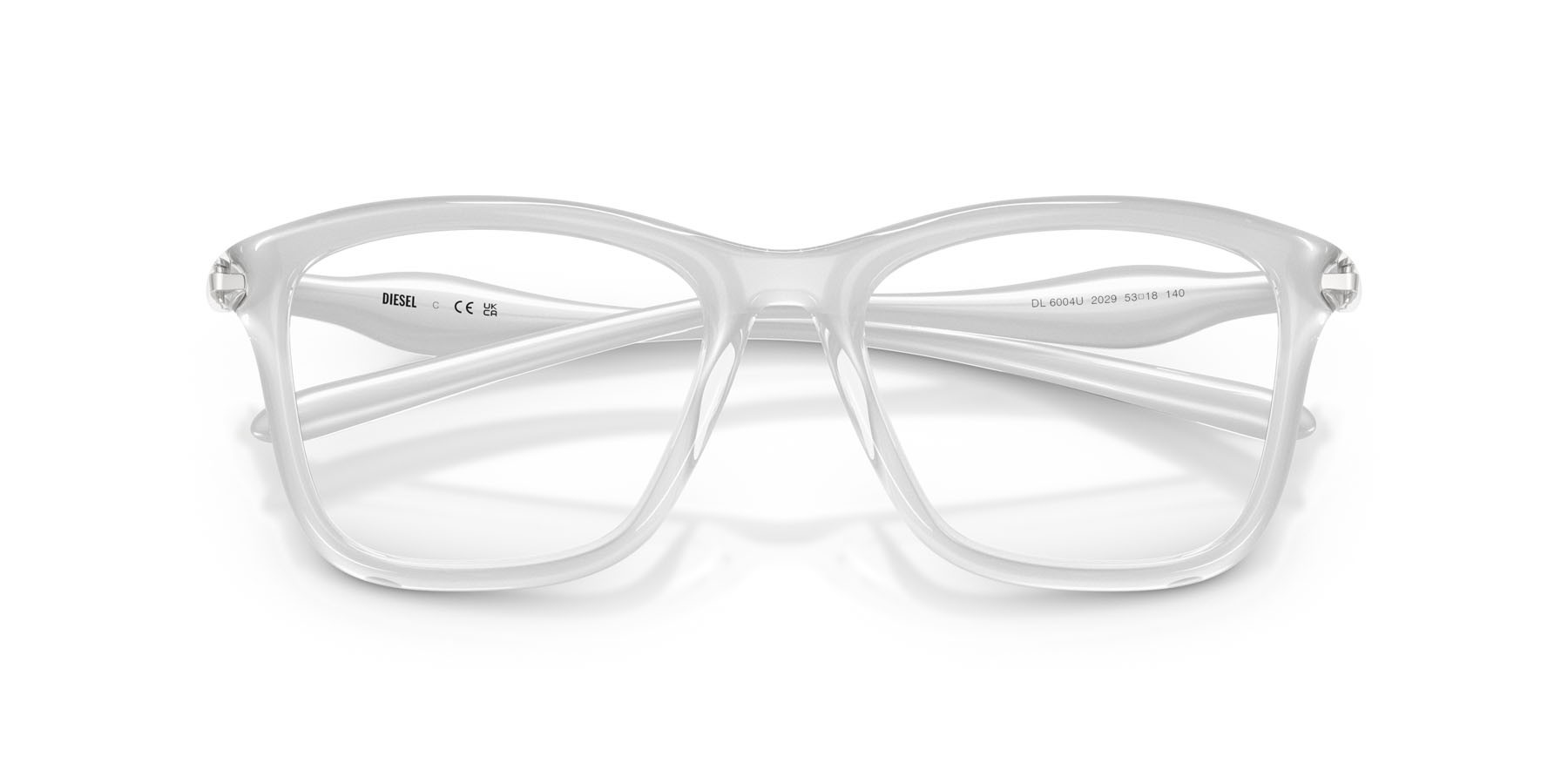 Eyeglasses Diesel DL 6004U (2029) color metallic crystal shape square lenses lente demo