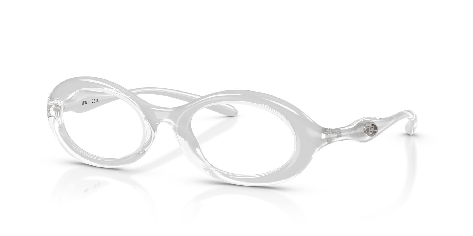 Eyeglasses Diesel DL 6005U (2029) color metallic crystal shape oval lenses lente demo