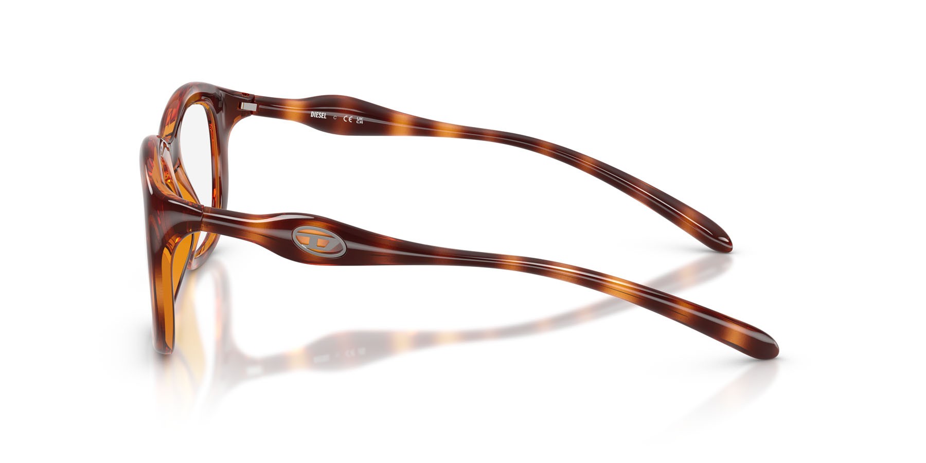 Eyeglasses Diesel DL 6006U (2003) color havana shape oval lenses lente demo