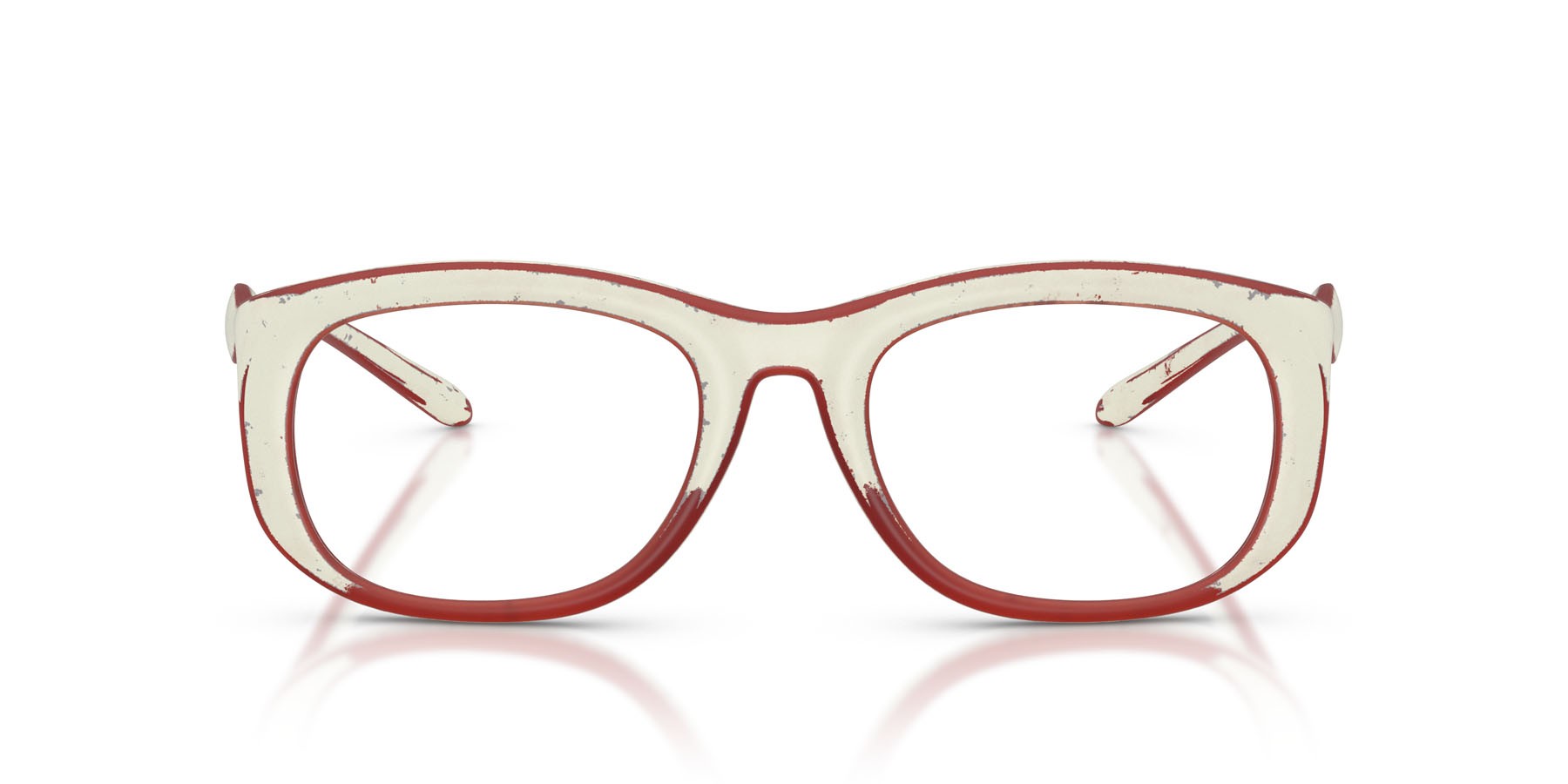 Eyeglasses Diesel DL 6006U (2010) color white barrelling red shape oval lenses lente demo