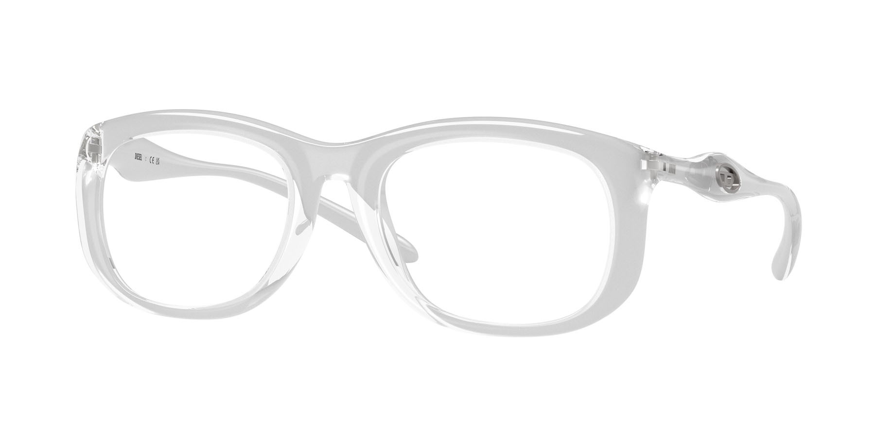 Eyeglasses Diesel DL 6006U (2029) color metallic crystal shape oval lenses lente demo