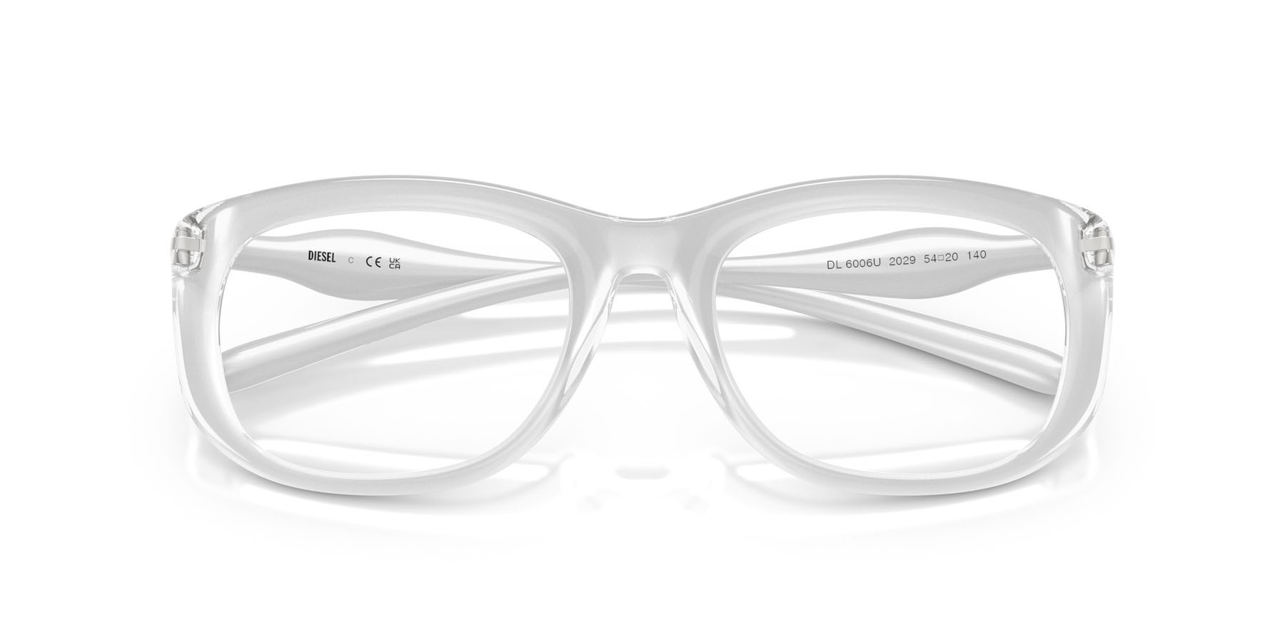 Eyeglasses Diesel DL 6006U (2029) color metallic crystal shape oval lenses lente demo