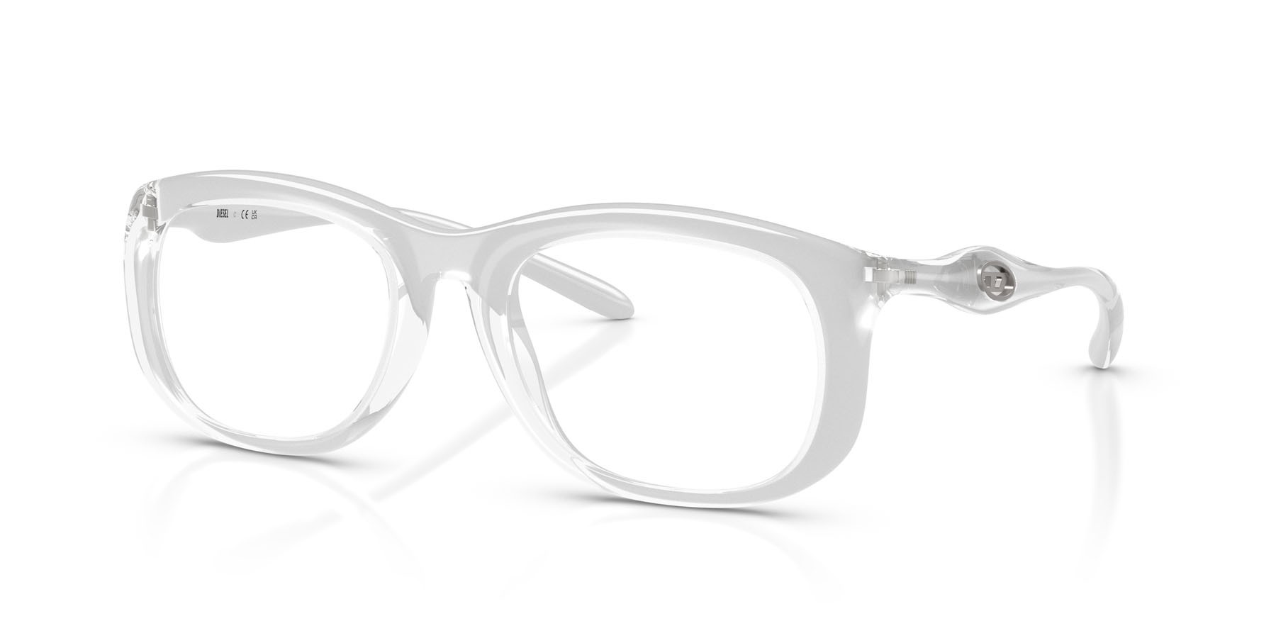 Eyeglasses Diesel DL 6006U (2029) color metallic crystal shape oval lenses lente demo