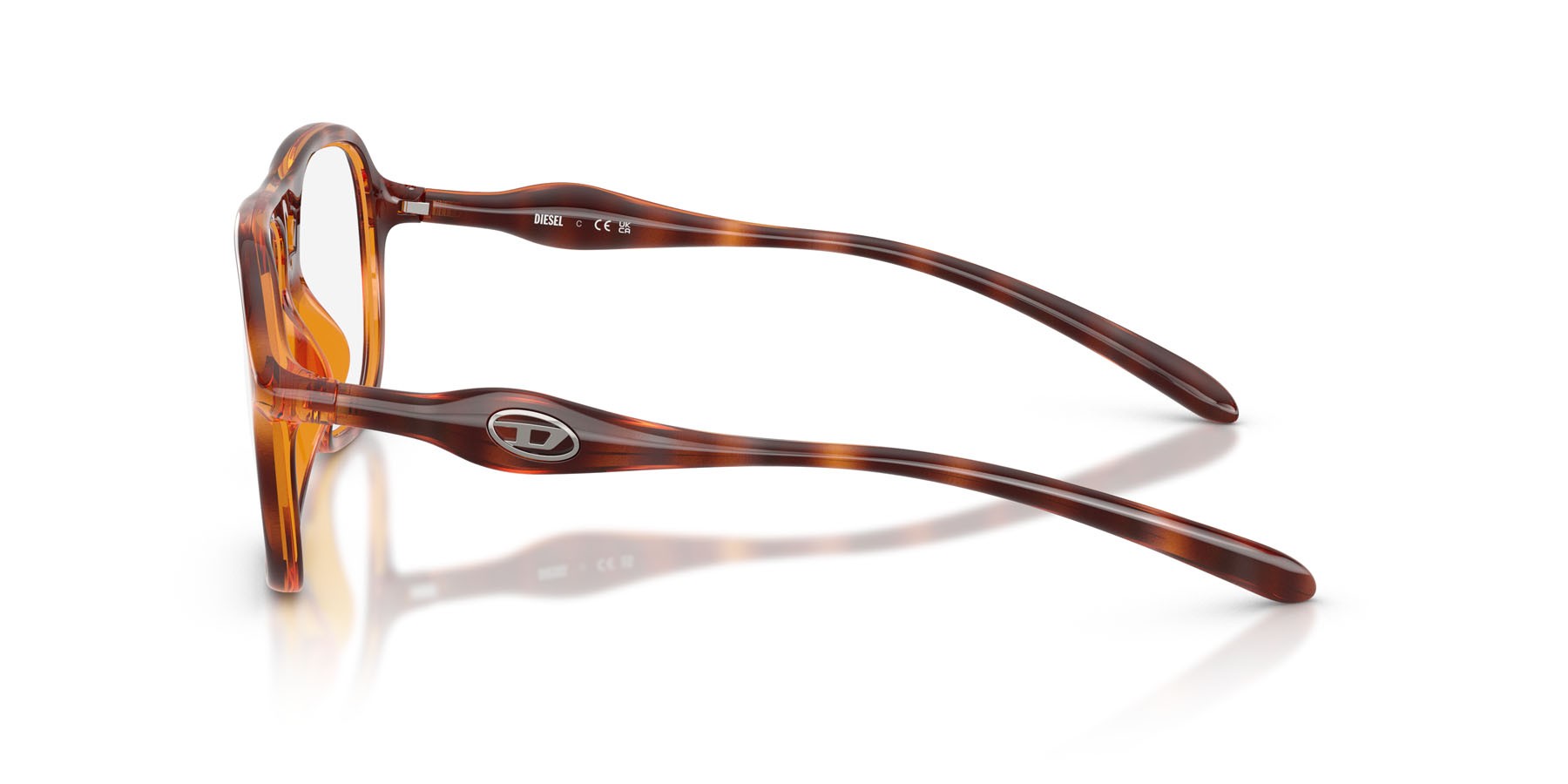 Eyeglasses Diesel DL 6008U (2003) color havana shape oval lenses lente demo