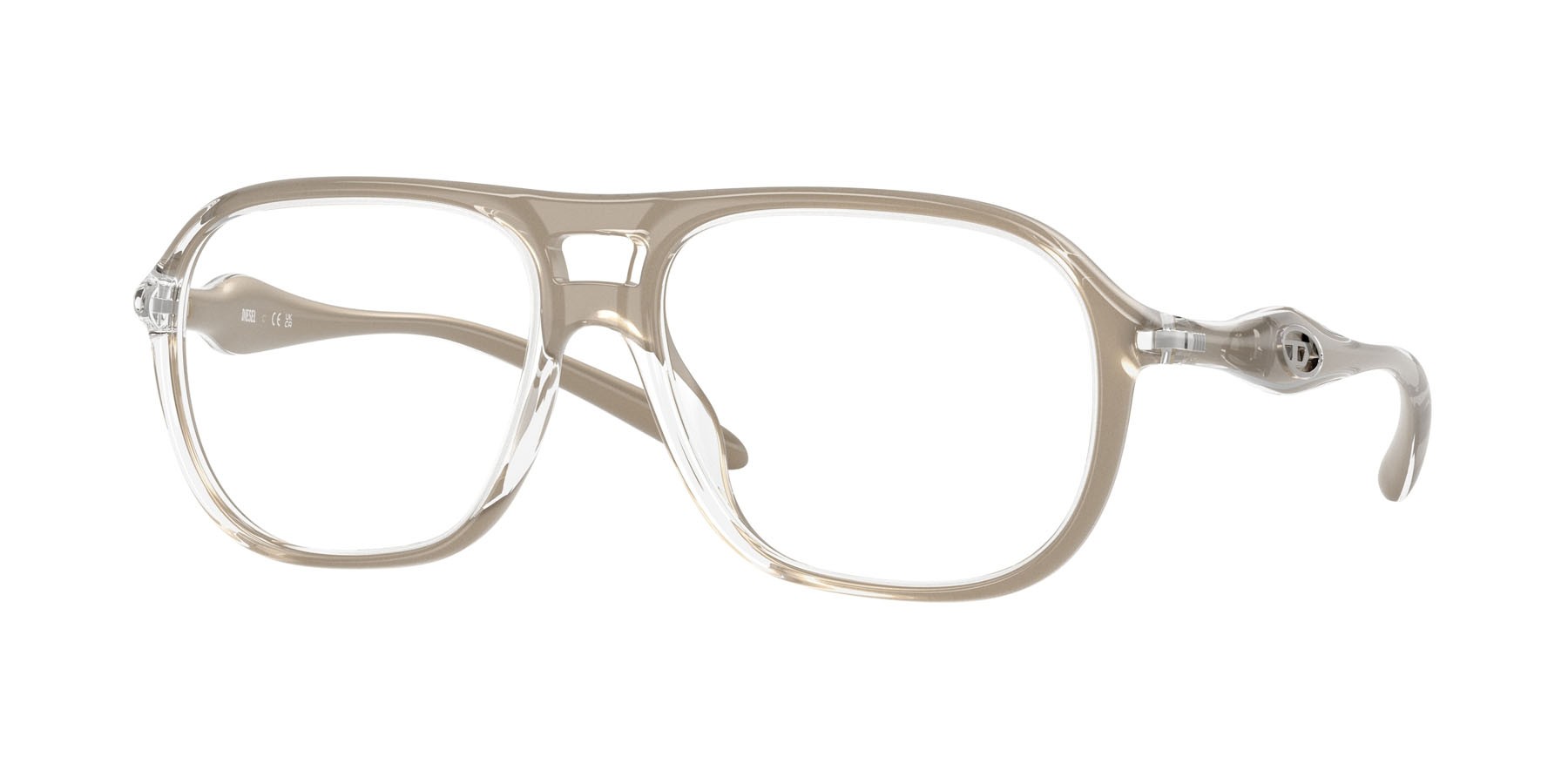 Eyeglasses Diesel DL 6008U (2035) color cristallo/verde shape oval lenses lente demo
