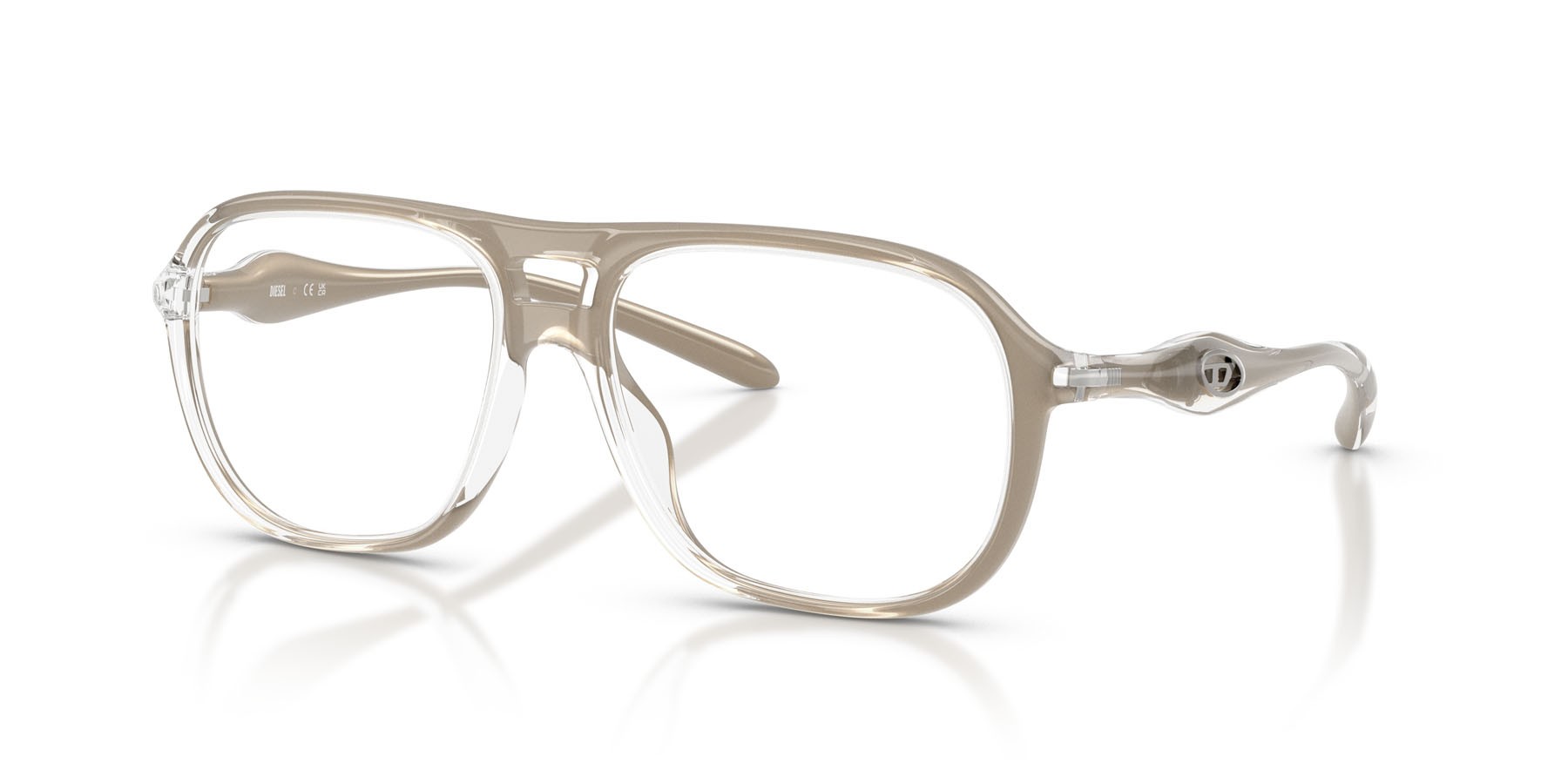 Eyeglasses Diesel DL 6008U (2035) color cristallo/verde shape oval lenses lente demo