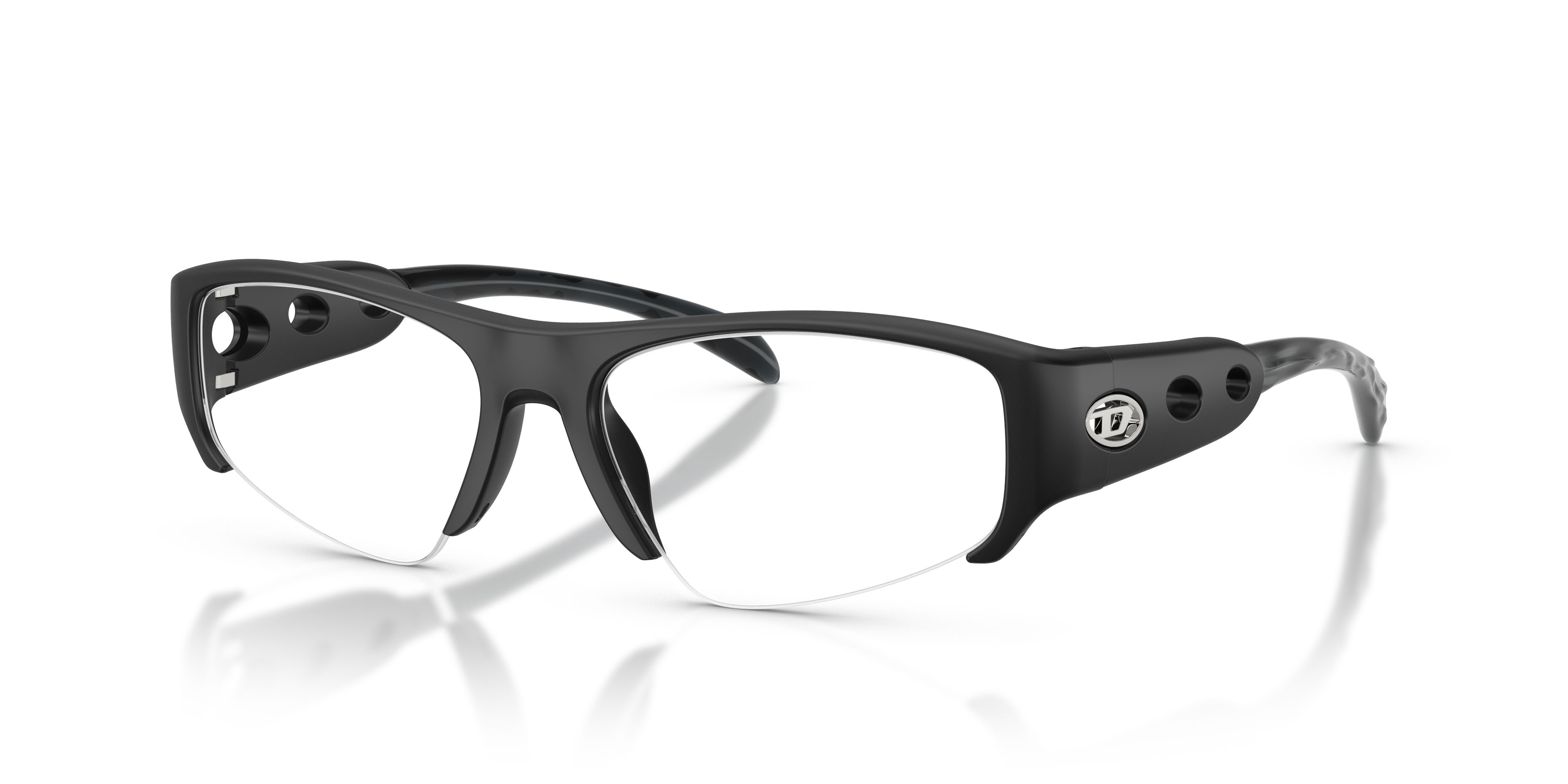 Occhiali da vista Diesel DL 6009U (2059) colore transparent crystal solid black forma quadrato lenti lente demo