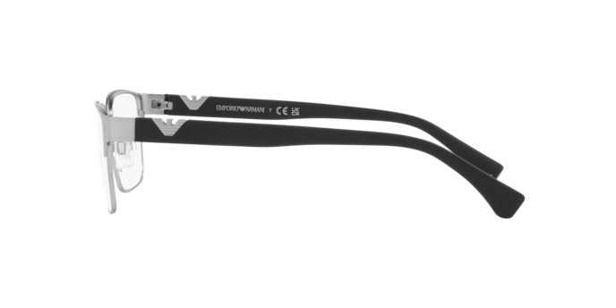 Brillen Emporio Armani EA 1027 (3045) farbe argento opaco form quadratisch gläser lente demo