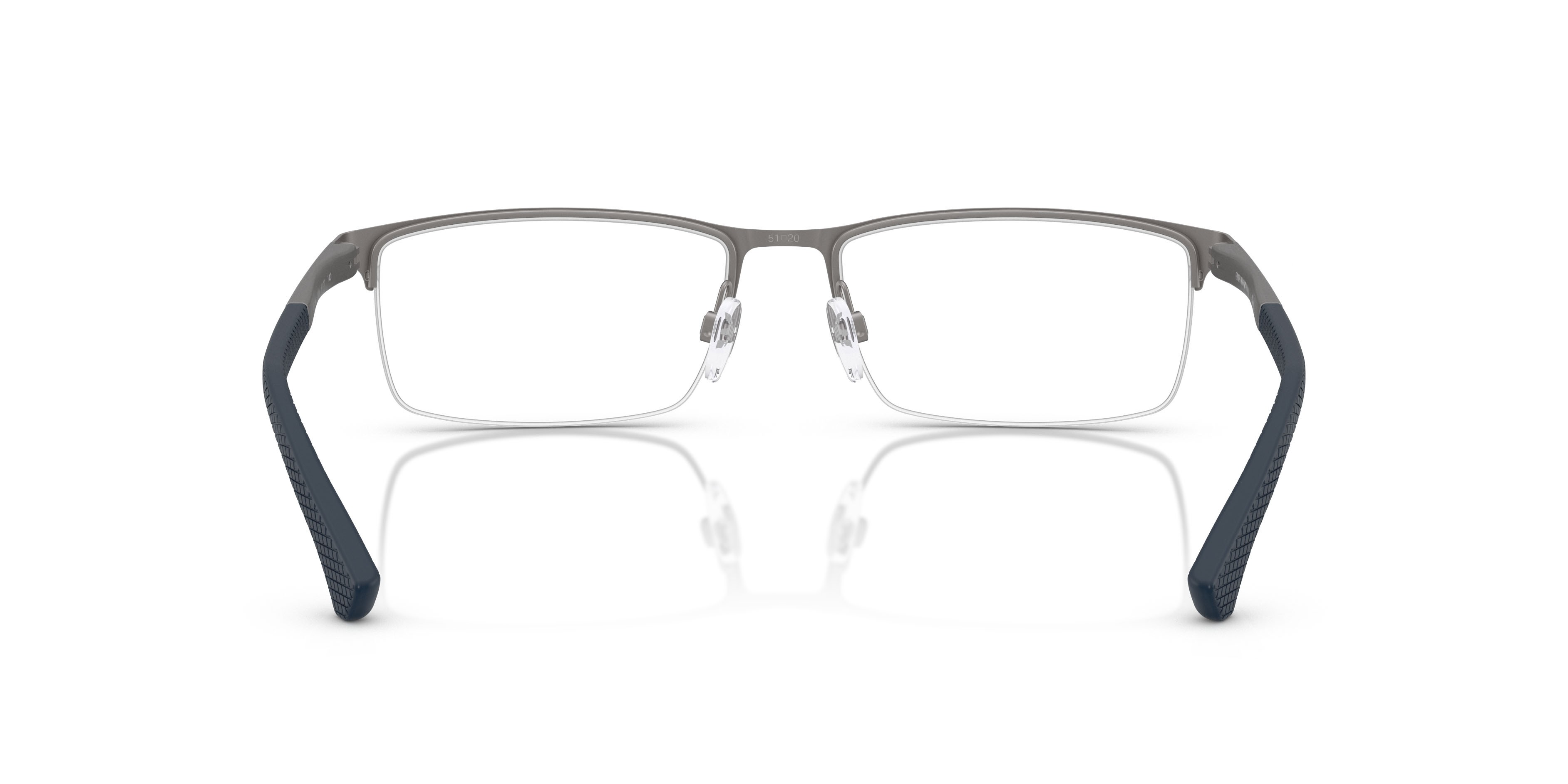 Occhiali da vista Emporio Armani EA 1041 (3009) colore gunmetal opaco forma rettangolare lenti lente demo
