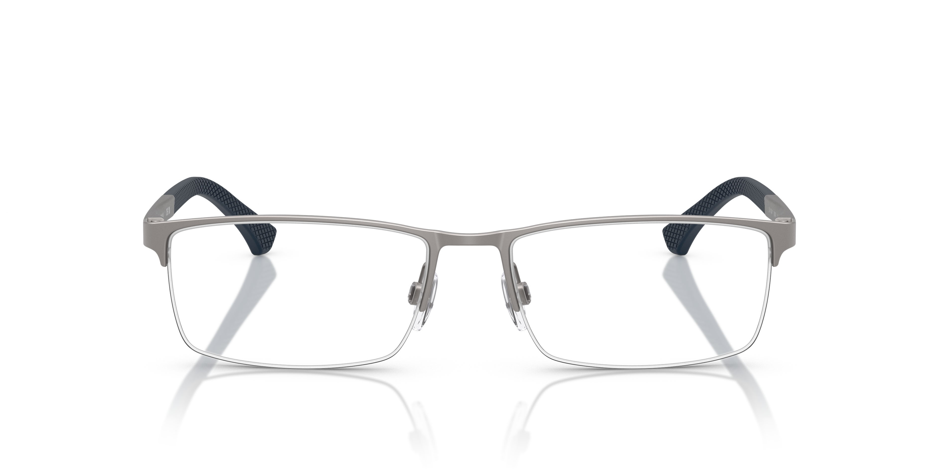 Occhiali da vista Emporio Armani EA 1041 (3009) colore gunmetal opaco forma rettangolare lenti lente demo