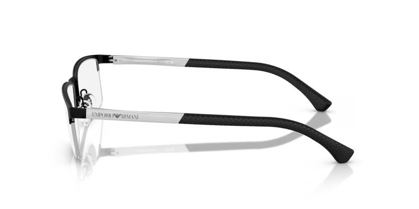 Occhiali da vista Emporio Armani EA 1041 (3094) colore black rubber forma rettangolare lenti demo lens