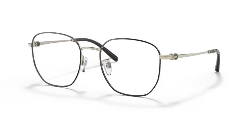 Eyeglasses Emporio Armani EA 1134D (3082) color oro pallido brillante/nero shape square lenses lente demo