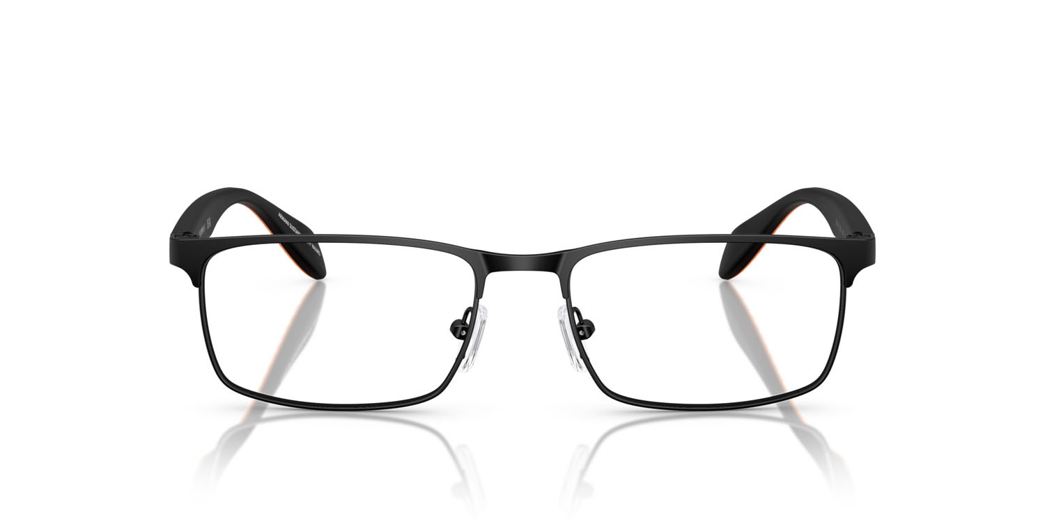 Occhiali da vista Emporio Armani EA 1149 (3226) colore nero opaco forma rettangolare lenti lente demo