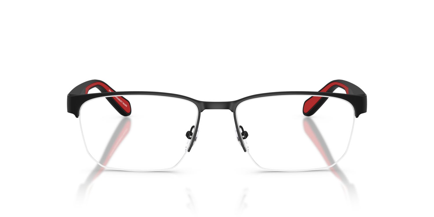 Occhiali da vista Emporio Armani EA 1162 (3085) colore nero opaco forma irregolare lenti lente demo