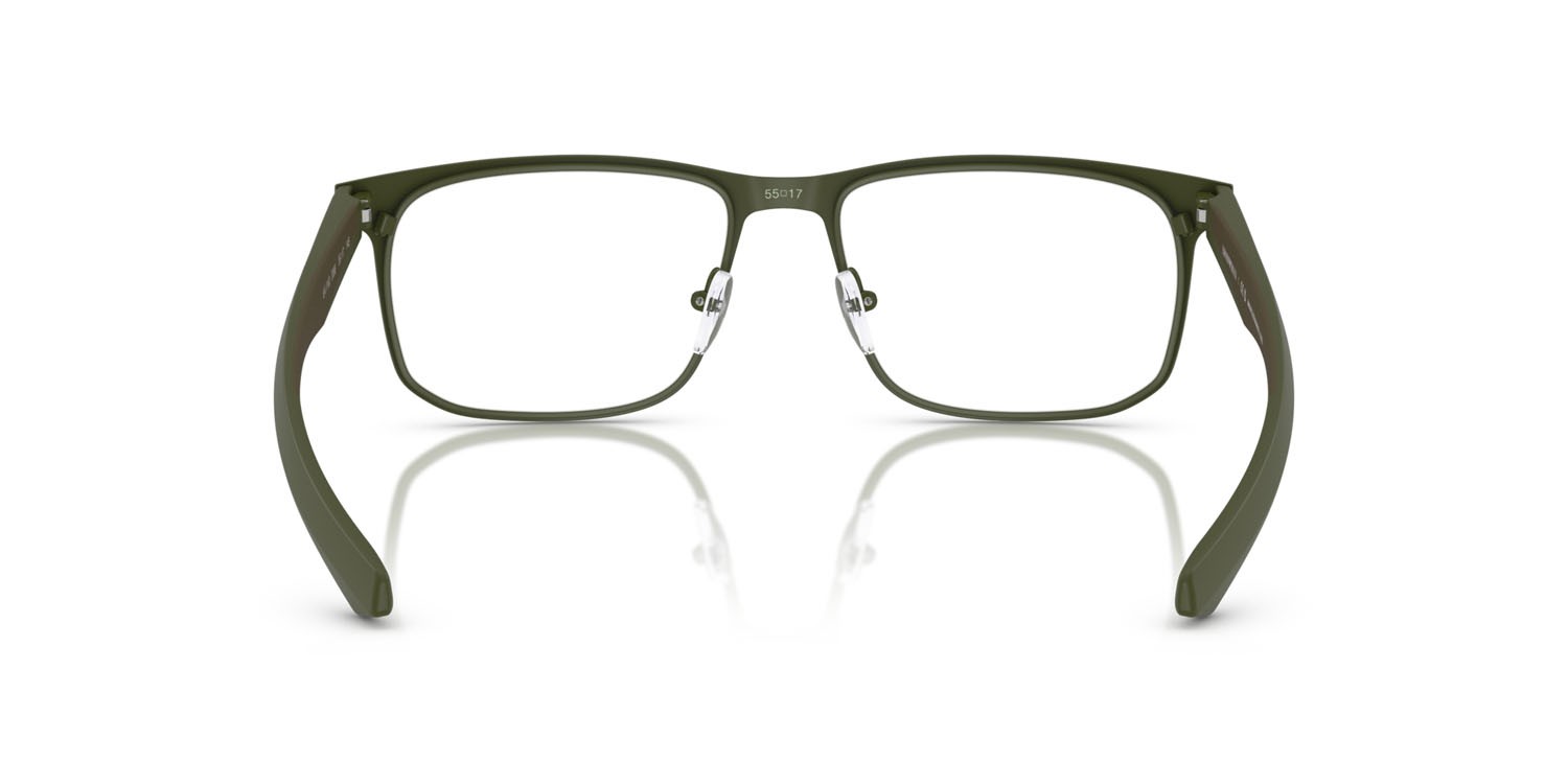 Occhiali da vista Emporio Armani EA 1163 (3388) colore verde opaco forma quadrato lenti lente demo