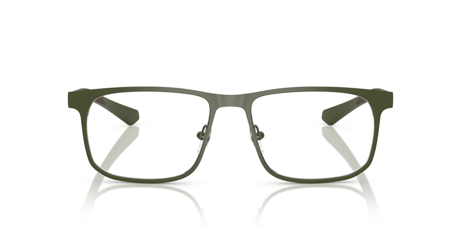 Occhiali da vista Emporio Armani EA 1163 (3388) colore verde opaco forma quadrato lenti lente demo