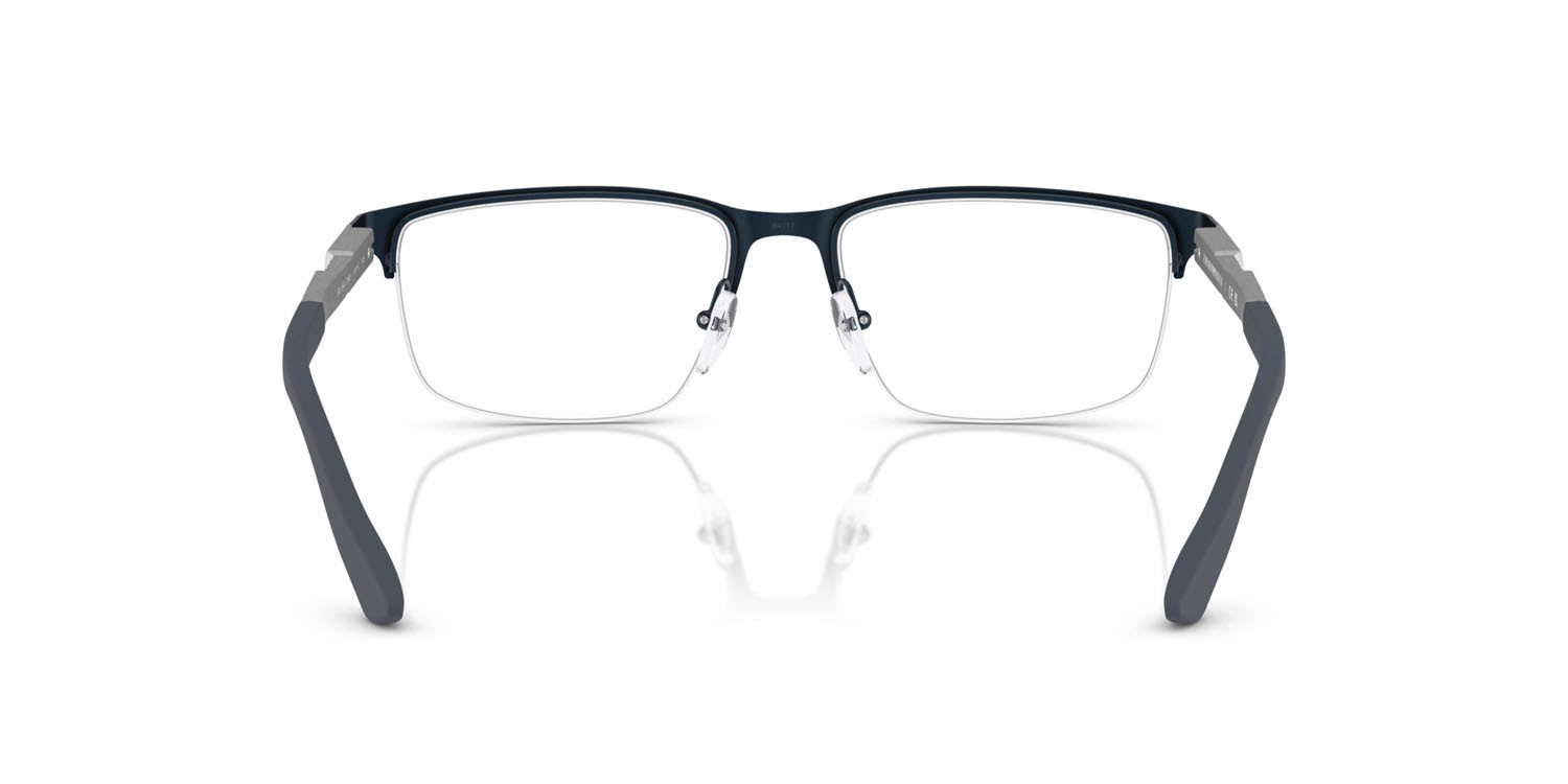 Occhiali da vista Emporio Armani EA 1164 (3042) colore blu opaco forma rettangolare lenti lente demo