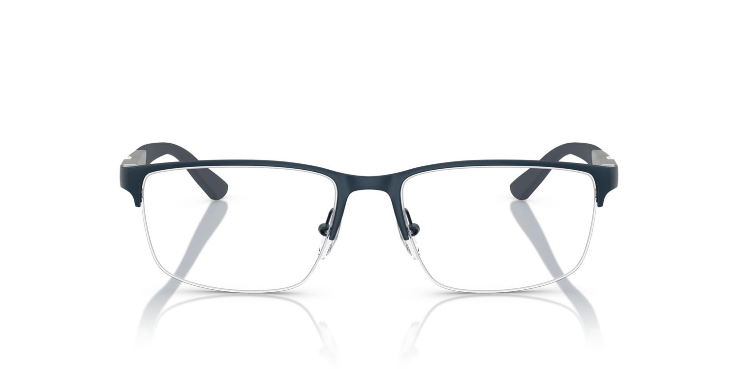 Occhiali da vista Emporio Armani EA 1164 (3042) colore blu opaco forma rettangolare lenti lente demo