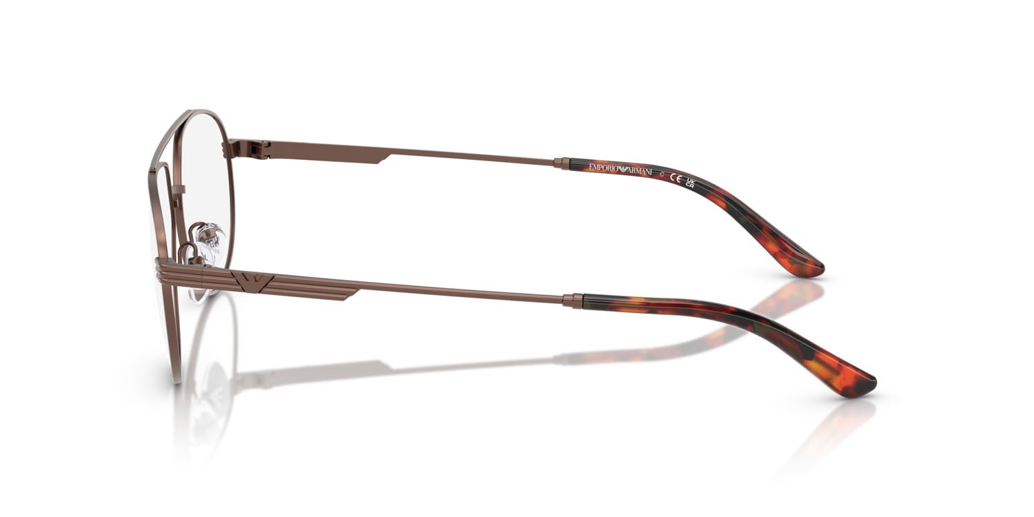 Occhiali da vista Emporio Armani EA 1165 (3006) colore bronzo opaco forma aviator lenti lente demo