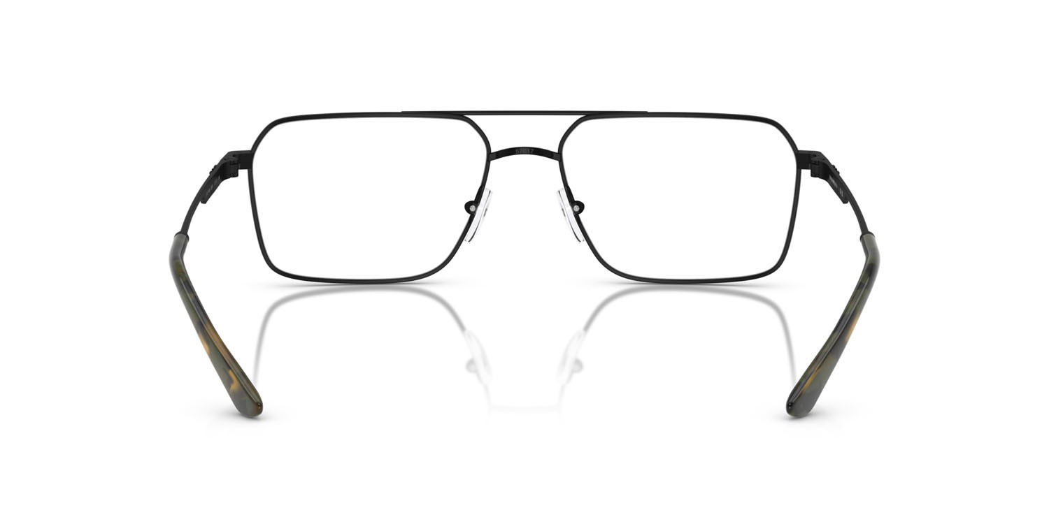 Occhiali da vista Emporio Armani EA 1166 (3001) colore nero opaco forma quadrato lenti lente demo