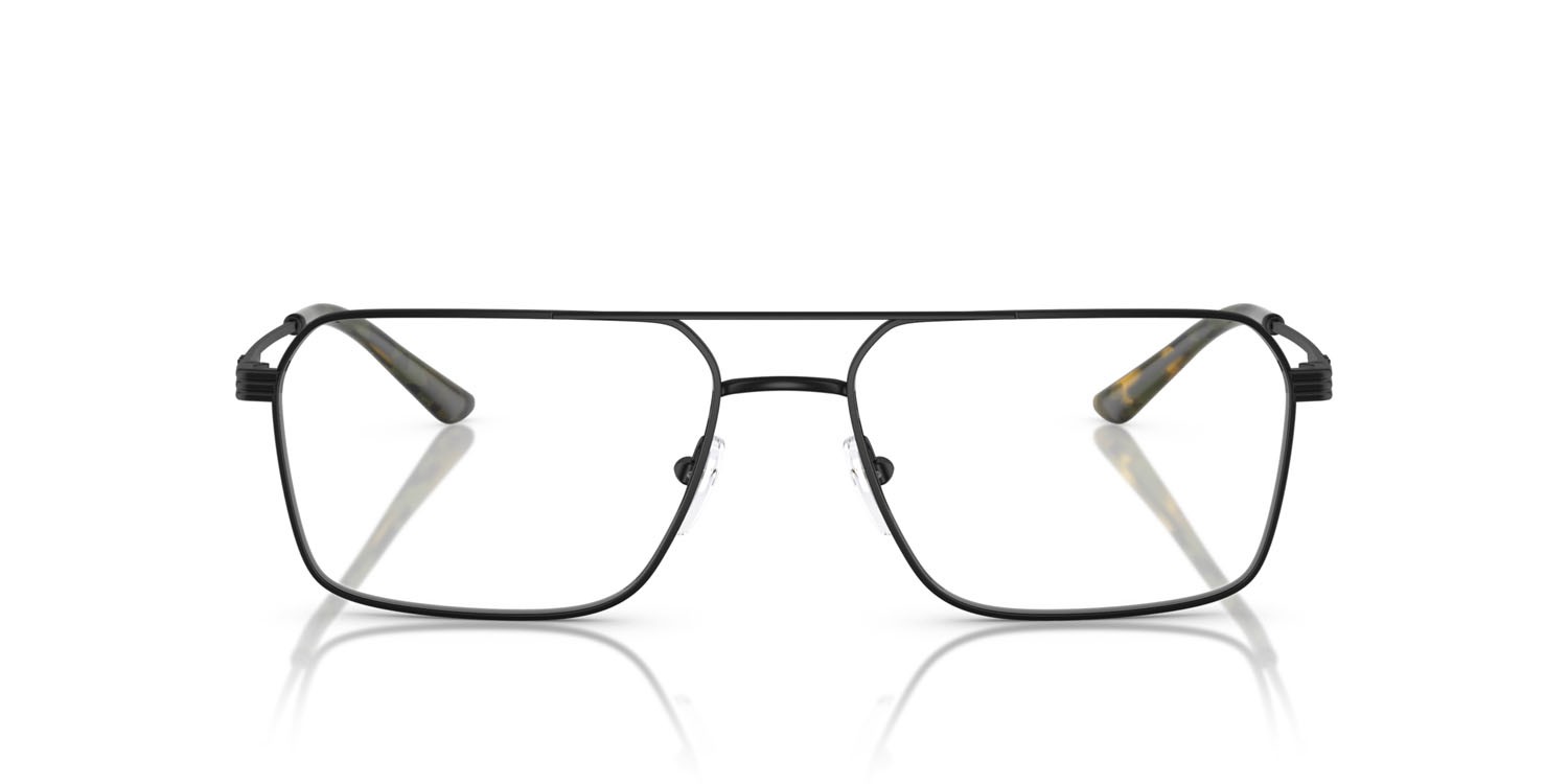 Occhiali da vista Emporio Armani EA 1166 (3001) colore nero opaco forma quadrato lenti lente demo