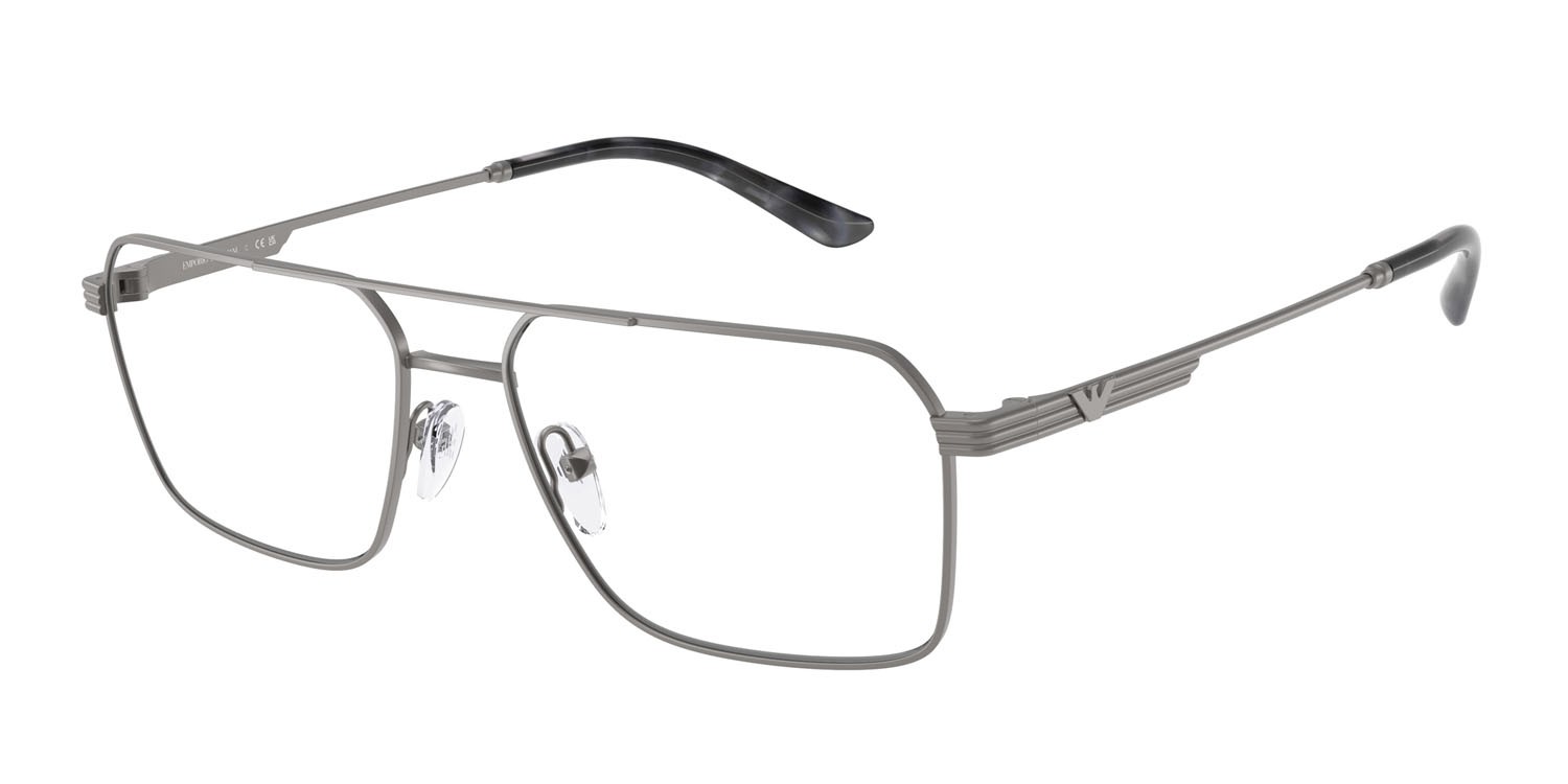 Occhiali da vista Emporio Armani EA 1166 (3003) colore gunmetal opaco forma quadrato lenti lente demo