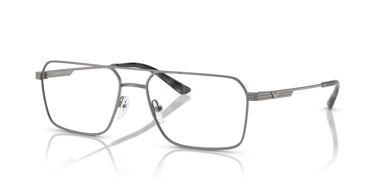 Occhiali da vista Emporio Armani EA 1166 (3003) colore gunmetal opaco forma quadrato lenti lente demo