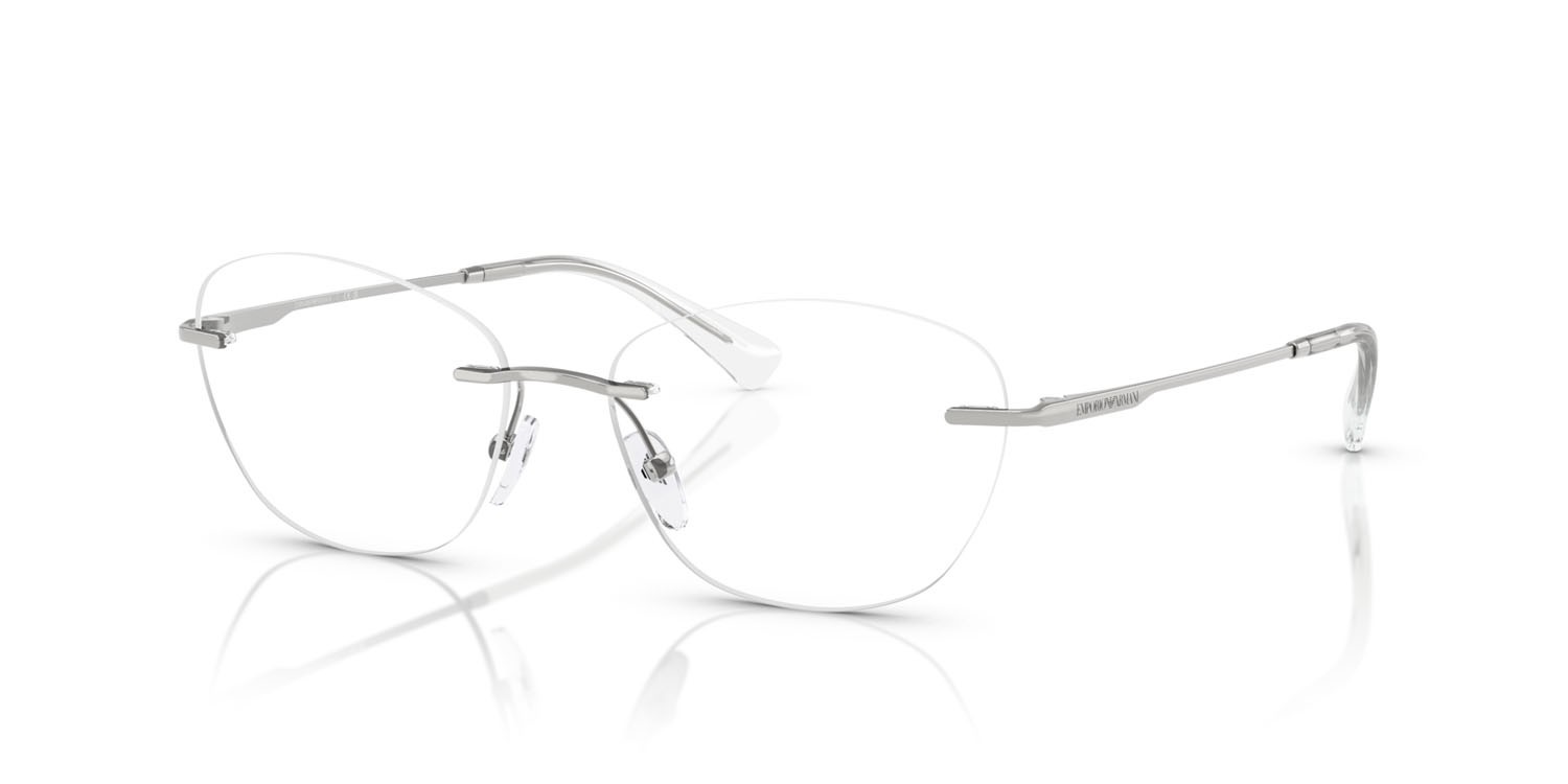 Eyeglasses Emporio Armani EA 1167 (3015) color argento lucido shape pantos lenses lente demo